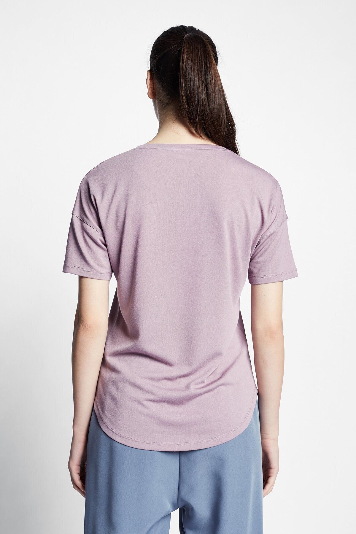 Lescon-Lilac Women's Lüxplain Short Sleeve T-shirt 22b-2103 3