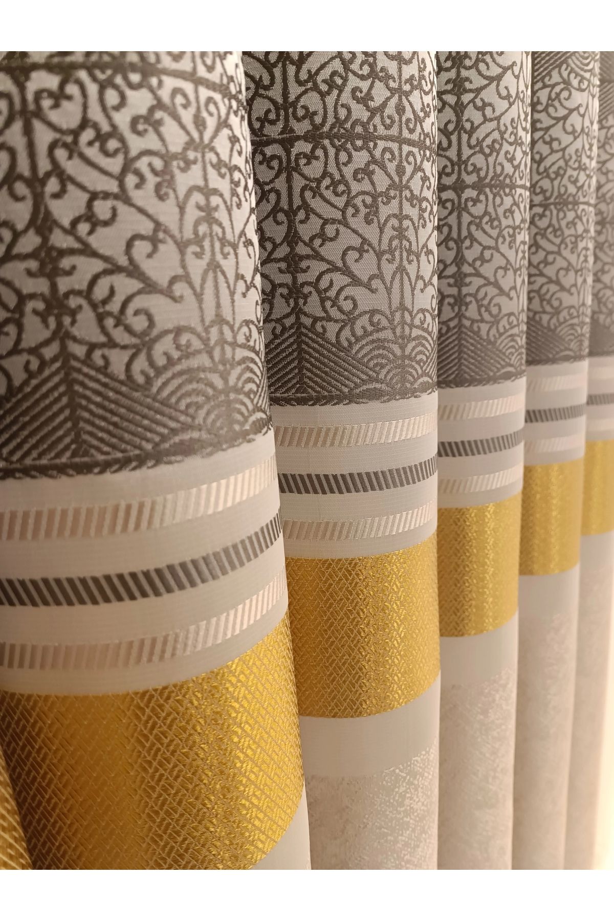 NİVEMESHOME-Nivemeshome Monza V-2002 Atlantis Classic 1/3 Frequent Pleated Background Curtain Apm 5