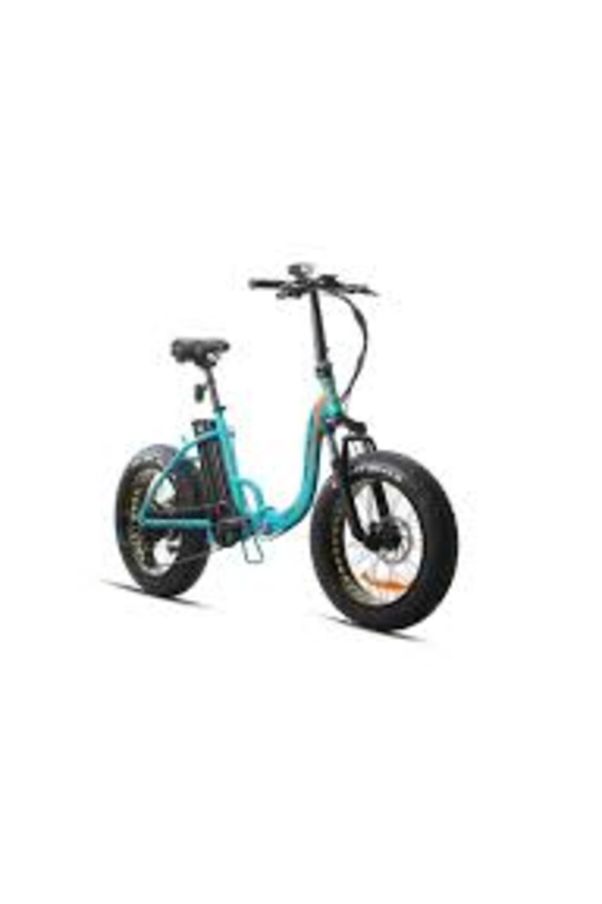 Kron Eft 100 Fat Bike Elektirikli 20 Jant 7 Vites M.disk(MAT KOYU-TURKUAZ-TURUNCU/SİYAH)