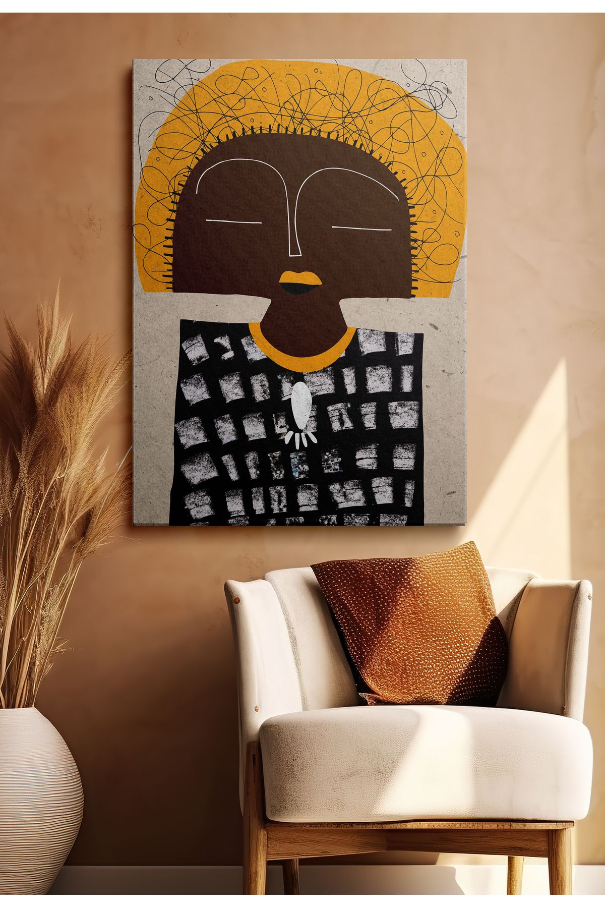 Vividale Kanvas Duvar Tablosu Tekli Canvas Tablo Boho Klasik Modern KANVAS117