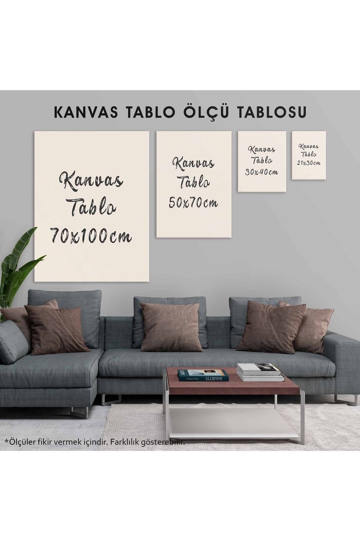 Vividale TASARIM PARÇALARINDAN DOĞAN AŞK HD KANVAS TABLO