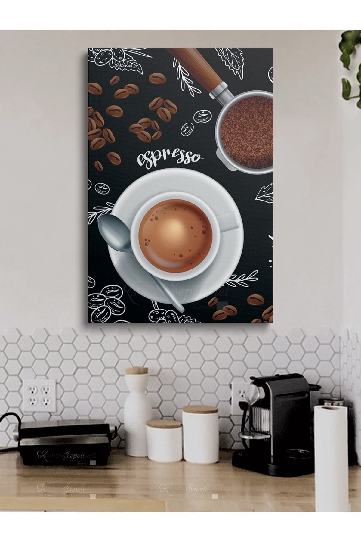 Vividale Cafe Caffe Cafeler Kahve Büfe Büfeler Için Abstract Trend Dekoratif Kanvas Canvas Tablo Tablolar