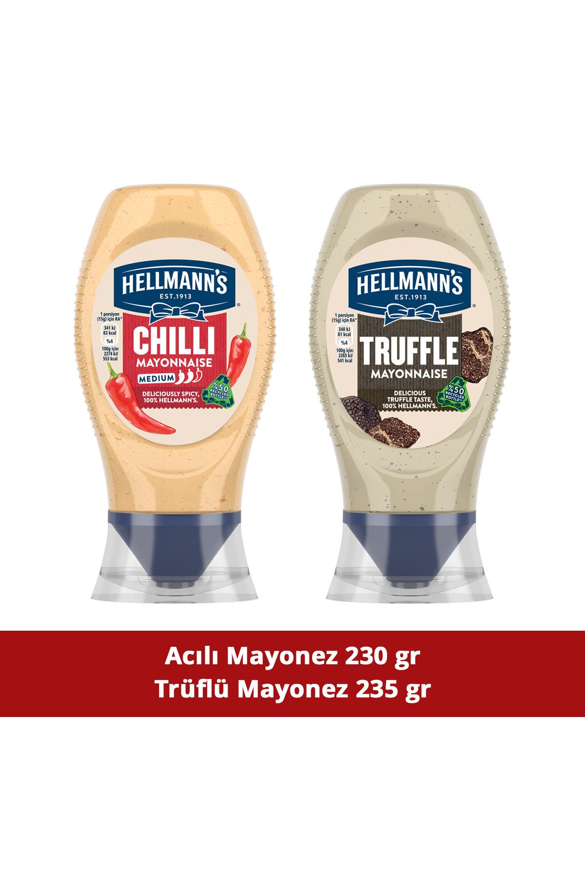 Hellmann's Mayonez 235g + Acılı Mayonez 230g