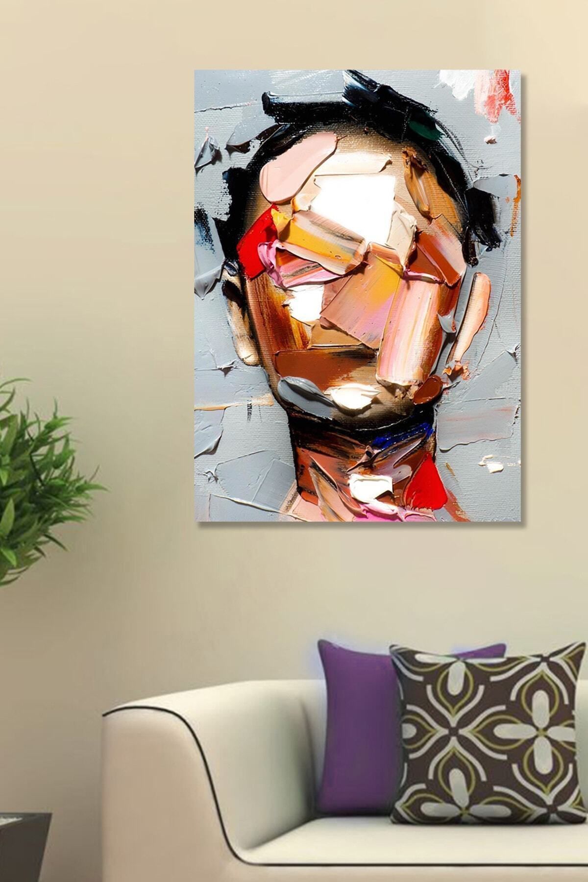 Vividale Yağlı Boya Görünümlü Face Art Kanvas Tablo