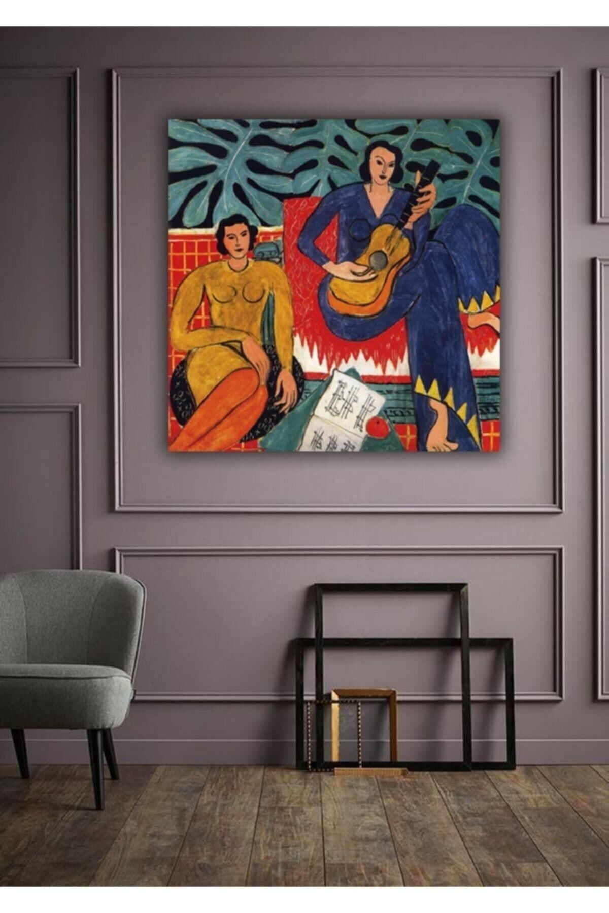 Vividale Dekoratif Henri Matisse - La Musique 1939 Duvar Kanvas Tablo