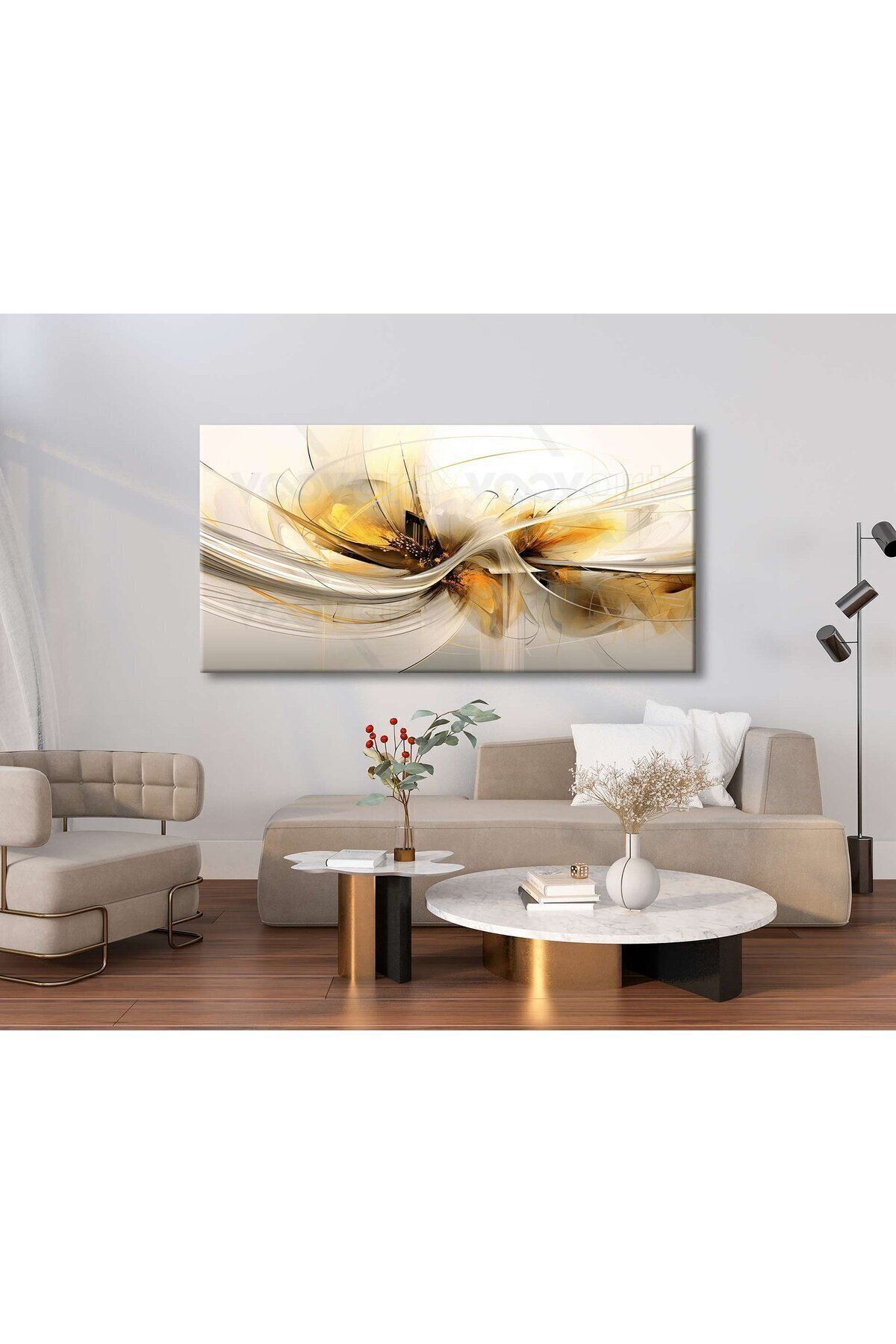 Vividale Abstract t Dekoratif Kanvas Tablo