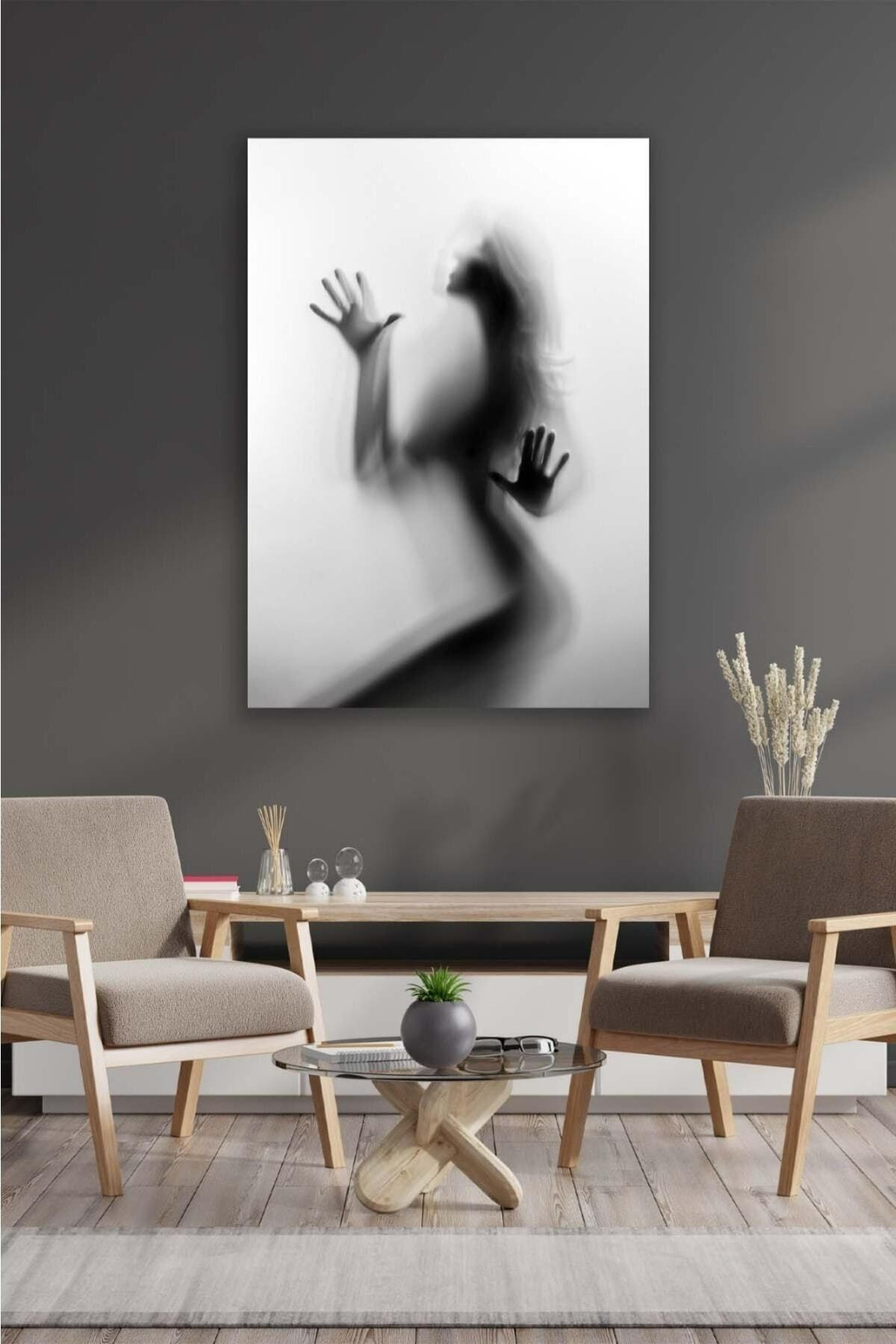 Vividale Modern Art Siluet Dekoratif Kanvas Tablo2(60*120)