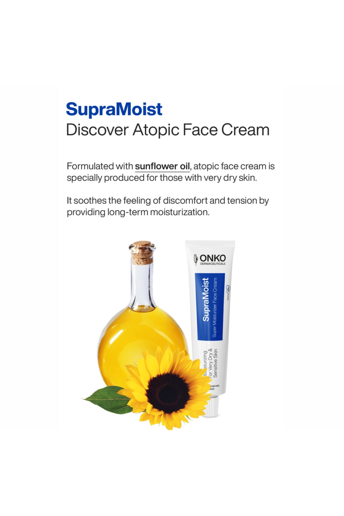Onko Dermaceuticals-SupraMoist Super Moisturizer Gesichtscreme, fortschrittliche Hautpflege mit Serum für das Gesicht, Hyaluronsäure, Akne 3