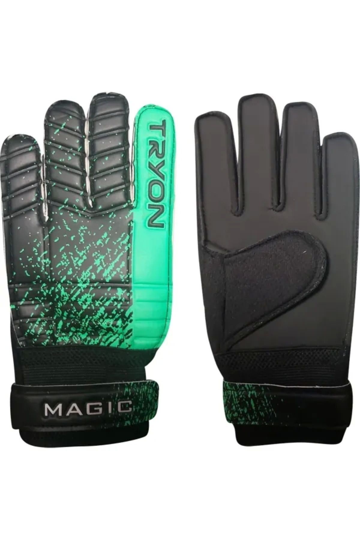 TRYON-Magic Goalie Gloves Highlighter Green-Black 1