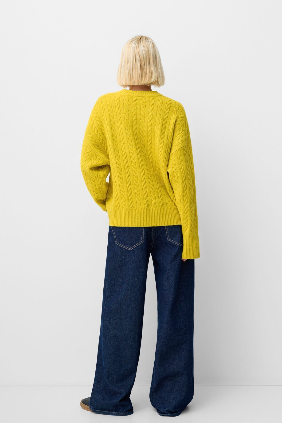 Bershka-Oversize Sweater with Hair Braid 3