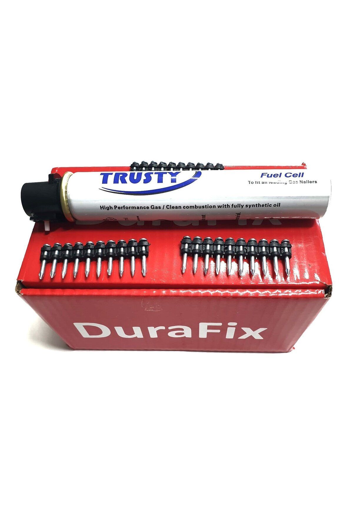 Durafix DURAFİX 27 mm ÇELİK ÇİVİ 1000 Adet BALİSTİK + TRUSTY 165 mm GAZ