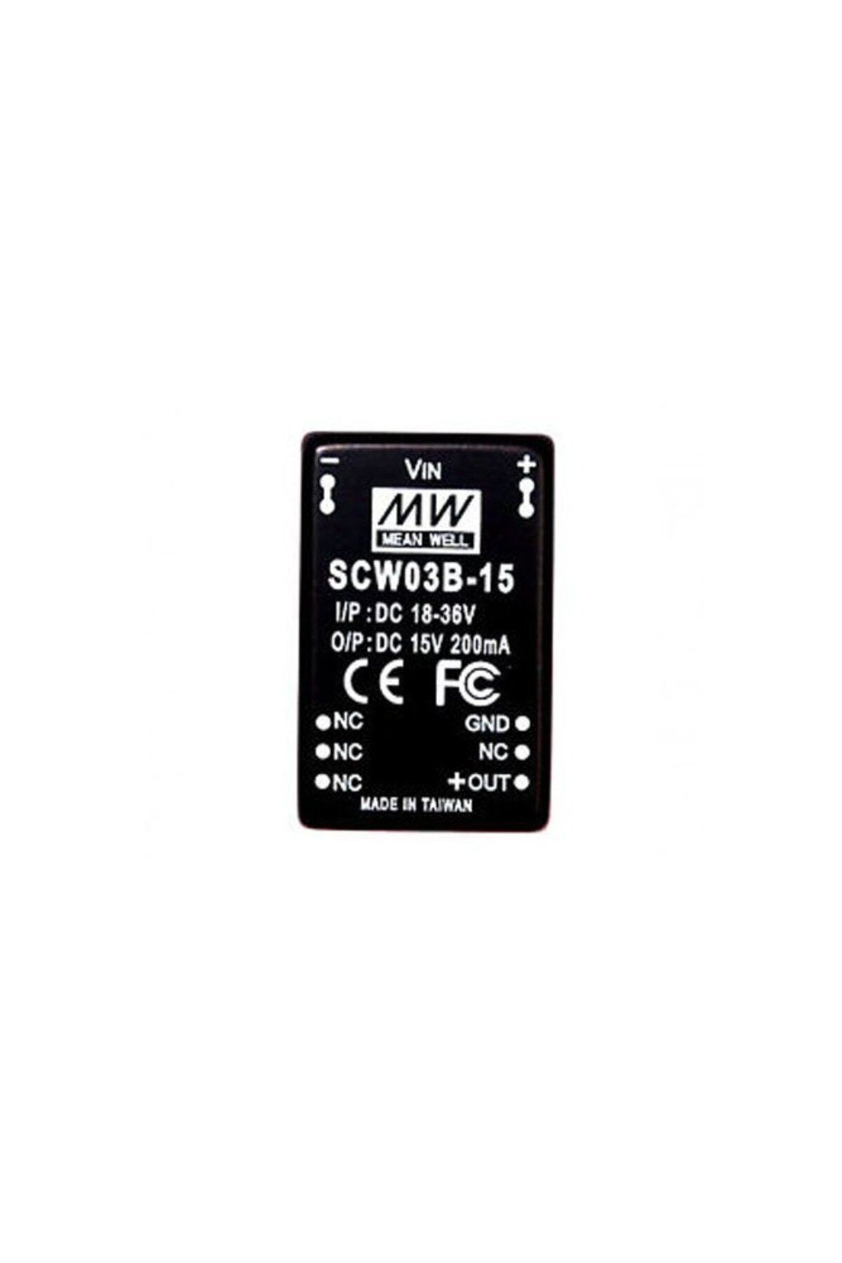 Meanwell Scw03b-15 200 Ma 18-36v In 15v Out Dc/dc Konvertör