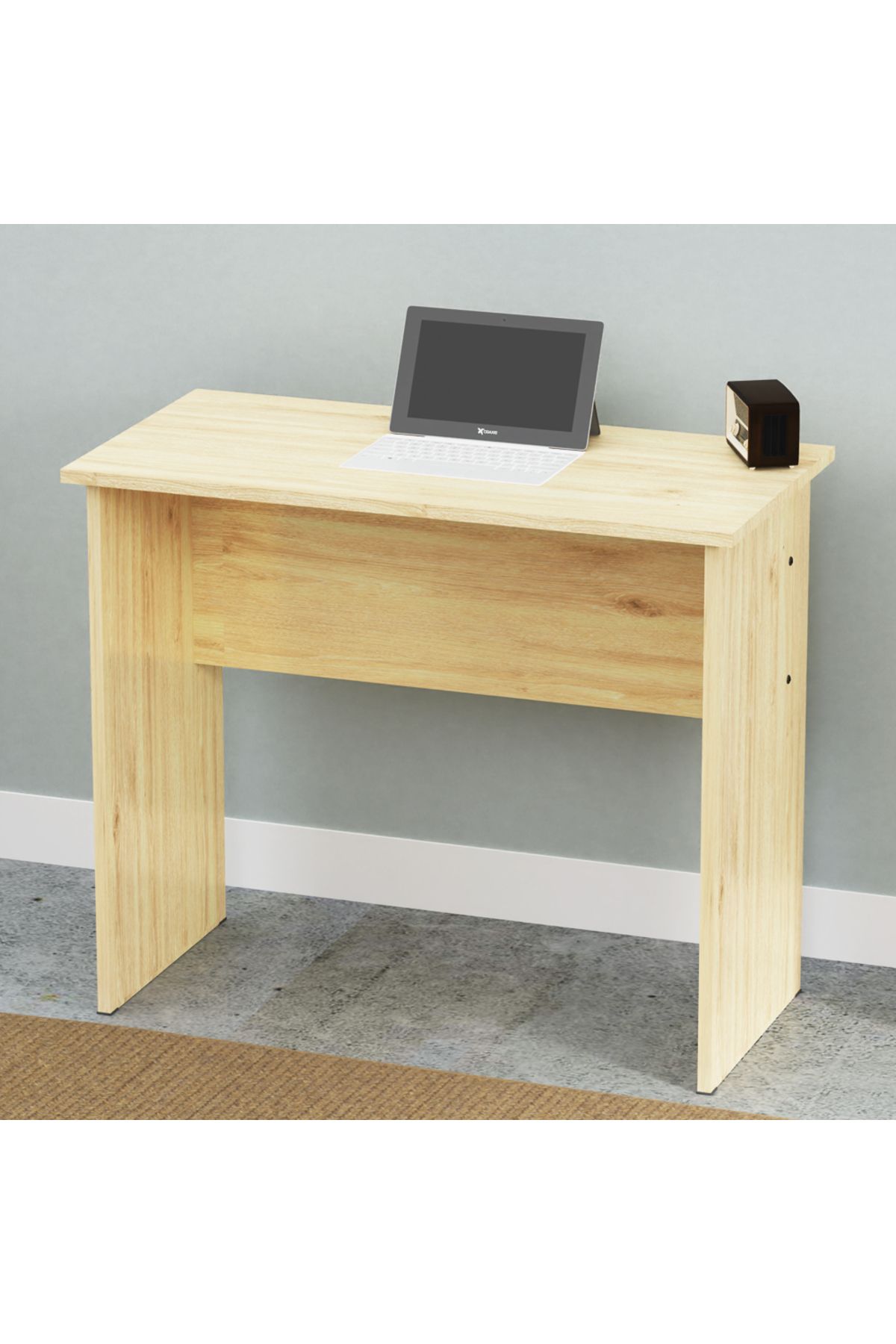 Mahmayi-Modern MP1 Study Table 80x40 Plain Desk,Natural Davos Oak 4