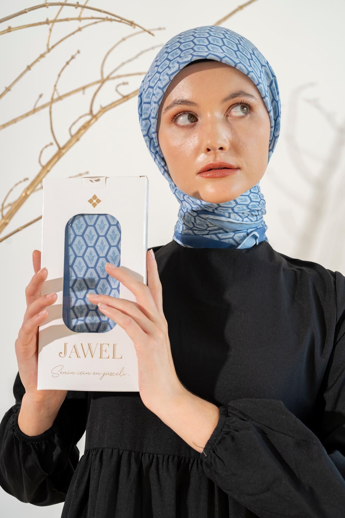 روسری زنانه الگوی لاله نرم JAWEL