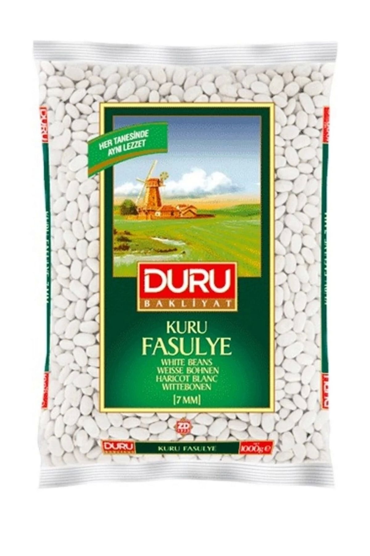 Duru Kurufasülye 1 Kg 7 Mm