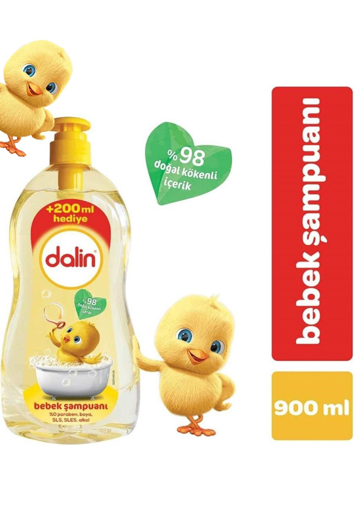 Dalin x 2 Adet Klasik Bebek Şampuanı 700+200 Ml