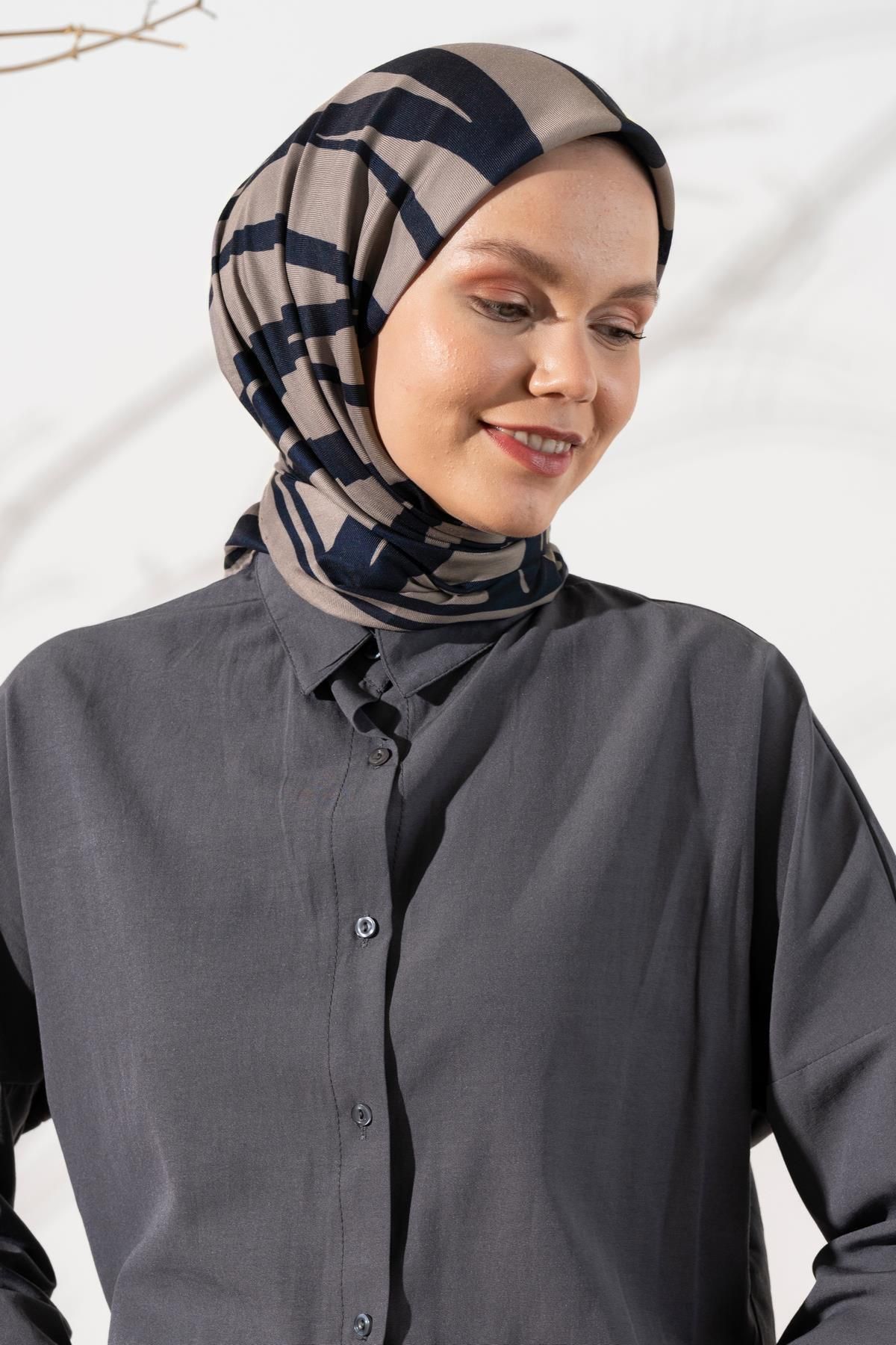 روسری زنانه نرم الگوی گورخر JAWEL