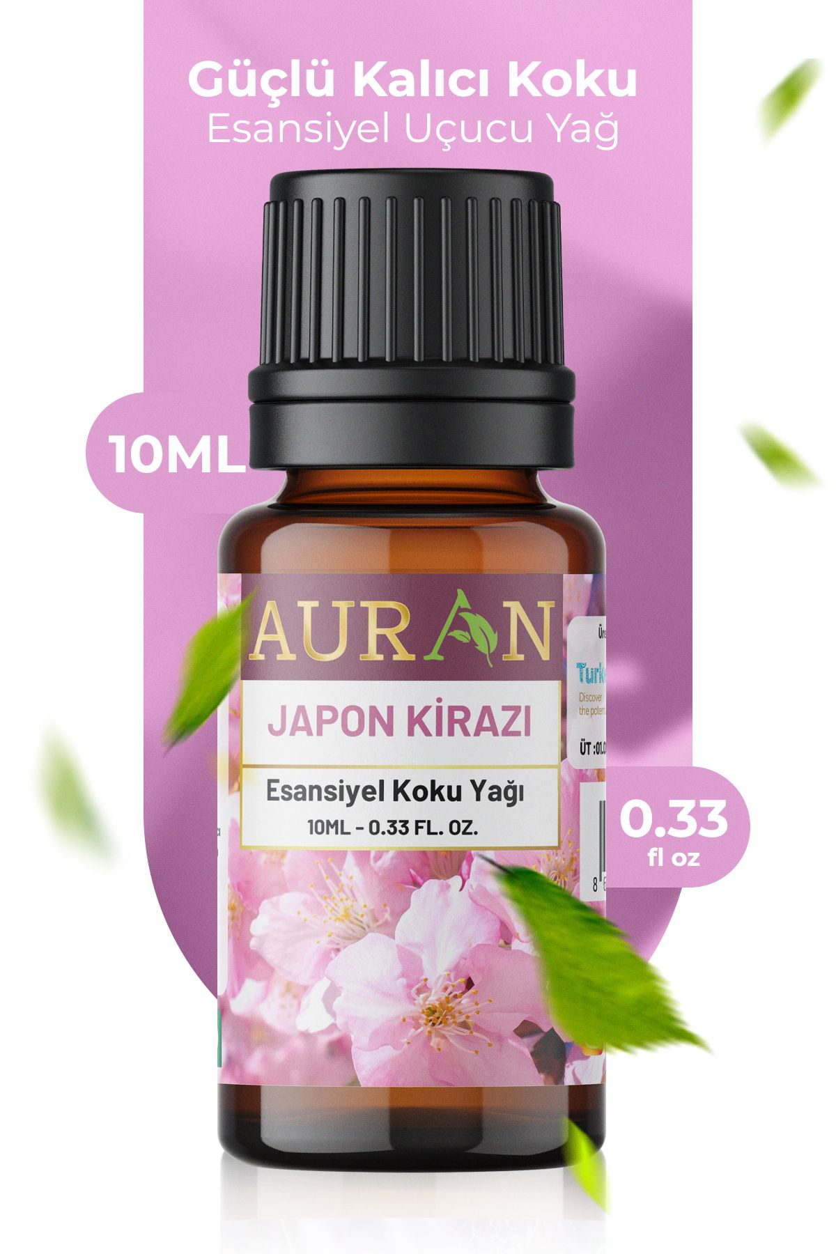 AURAN Japon Kirazı Esansiyel Uçucu Koku Yağı Difüzör Esansı Buhurdanlık Yağı Aromaterapi Yağı 10ml