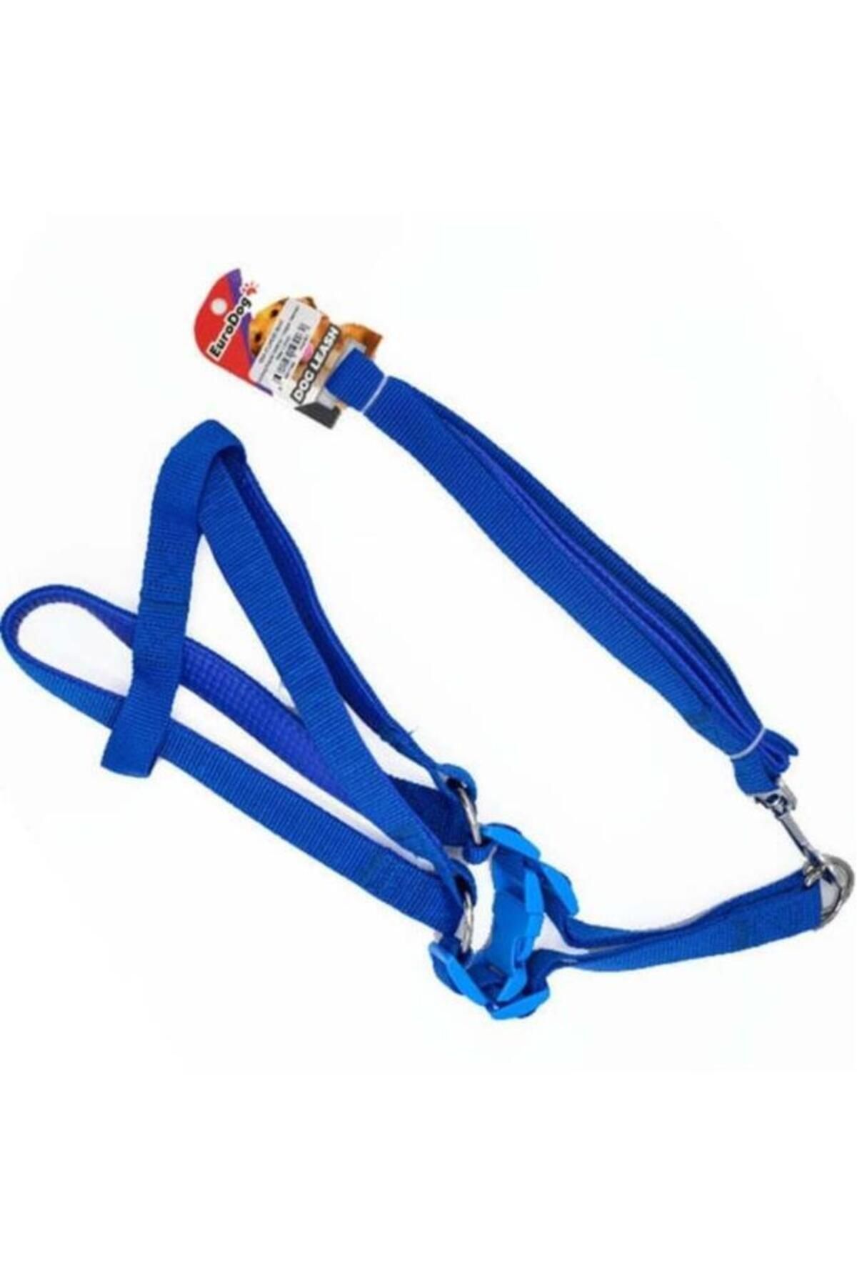 O Dog Eurodog Köpek Uzatma Tasması+Göğüs Tasması Mavi 120 Cm - 454-JCLH633-MAVI