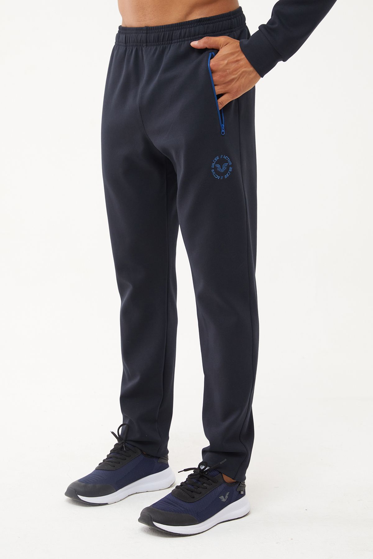 bilcee-Men's Casual Cotton Tracksuit Set - Hooded, Zippered, Lycra, Straight Leg 1525 5