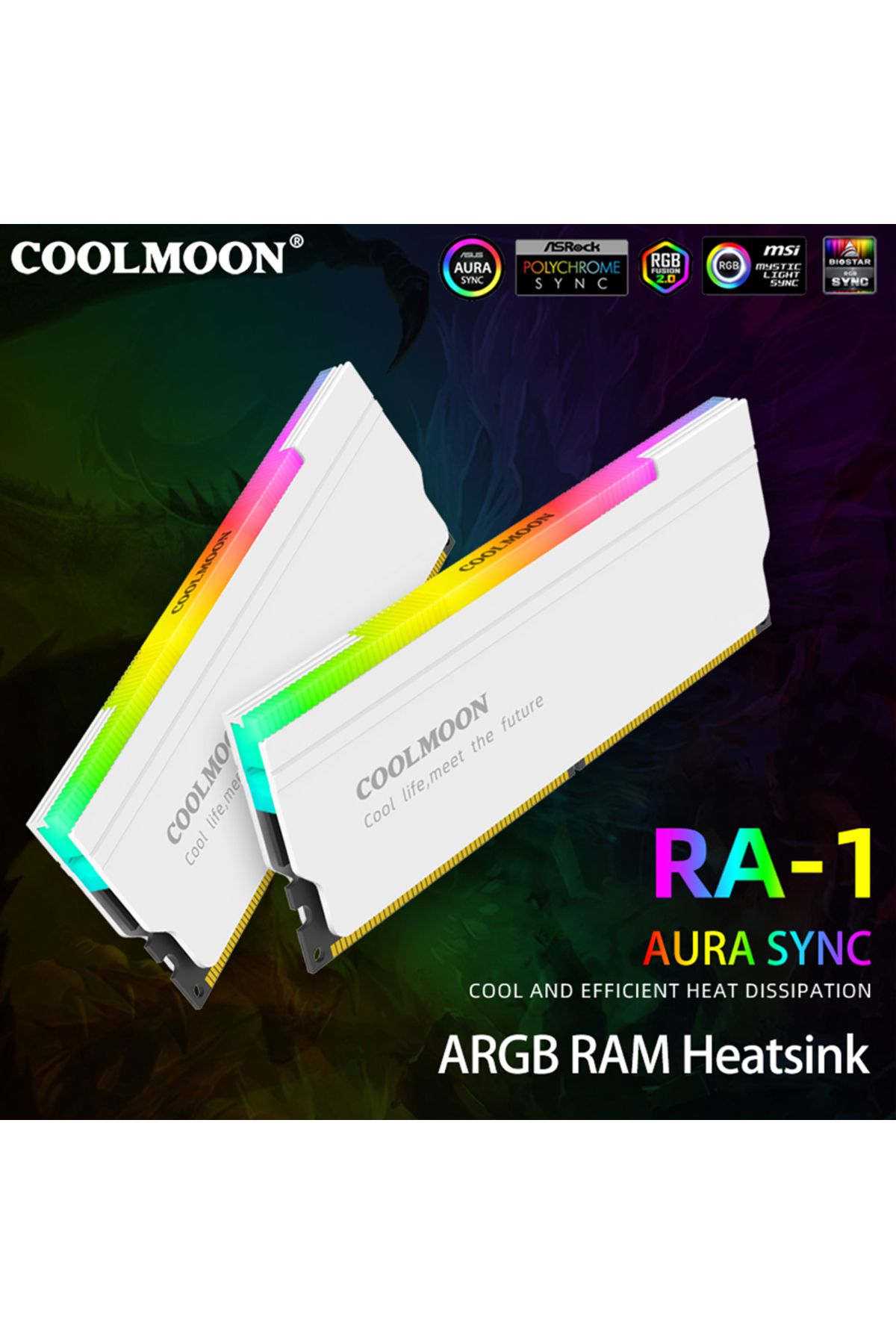 Choice-مبدد حرارة ذاكرة الوصول العشوائي ARGB 5V-3PIN Aura Sync DDR4 DDR3 مع وسادة حرارية من السيليكون للمكتب... 4