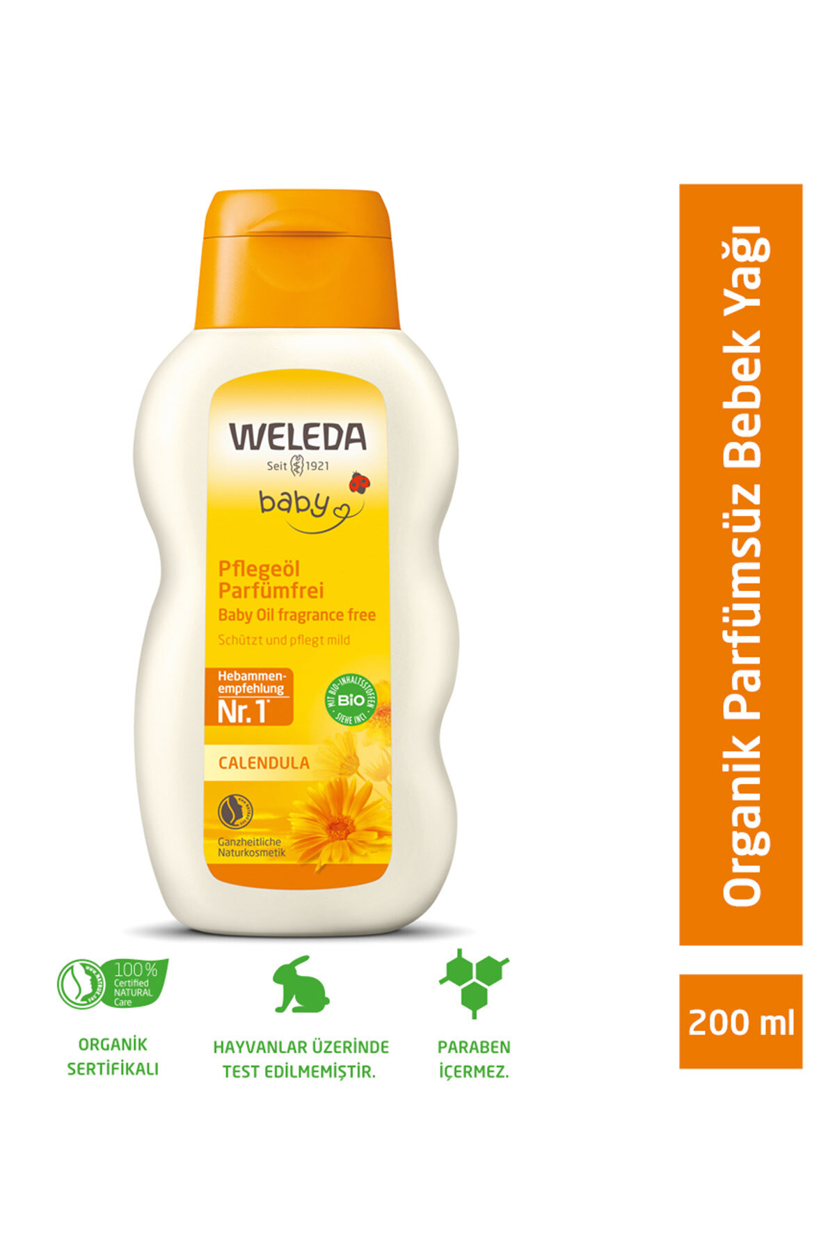 Weleda Calendula Organik Bebek Yağı 200 ml Parfümsüz - Fiyatı, Yorumları