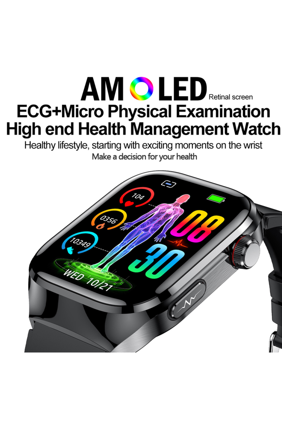 Choice-Blood Sugar ECG+PPG Smart Watch Men Women Blood Fat Uric acid BP Body Health inspect Bluetoothcal... 3