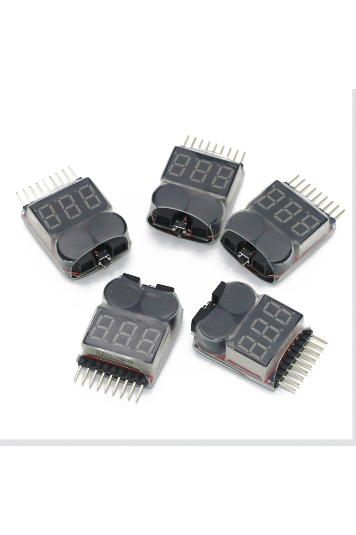 Choice-Lipo Battery Voltage Tester volt meter monitor buzzer Alarm 1-8s 3.7V-22.2V For Rc Lipo Battery M... 2