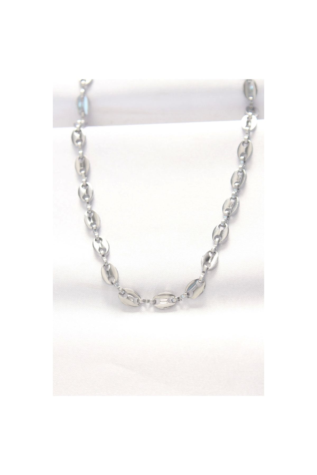 Narnuga 316L Çelik Silver Renk Gemici Zincir Kolye - TJ-BKO8524