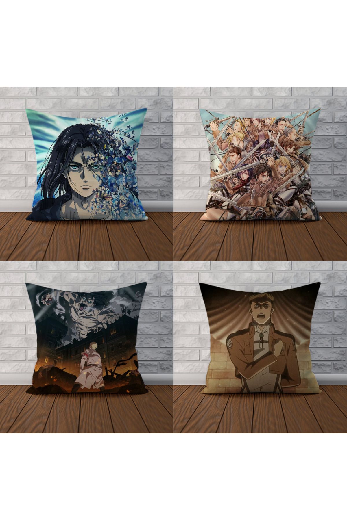 Choice-Decorative Pillowcases 40x40 Attack on Titan Body Pillow Cover 40x40 45x45 Cushions Covers for Be... 2