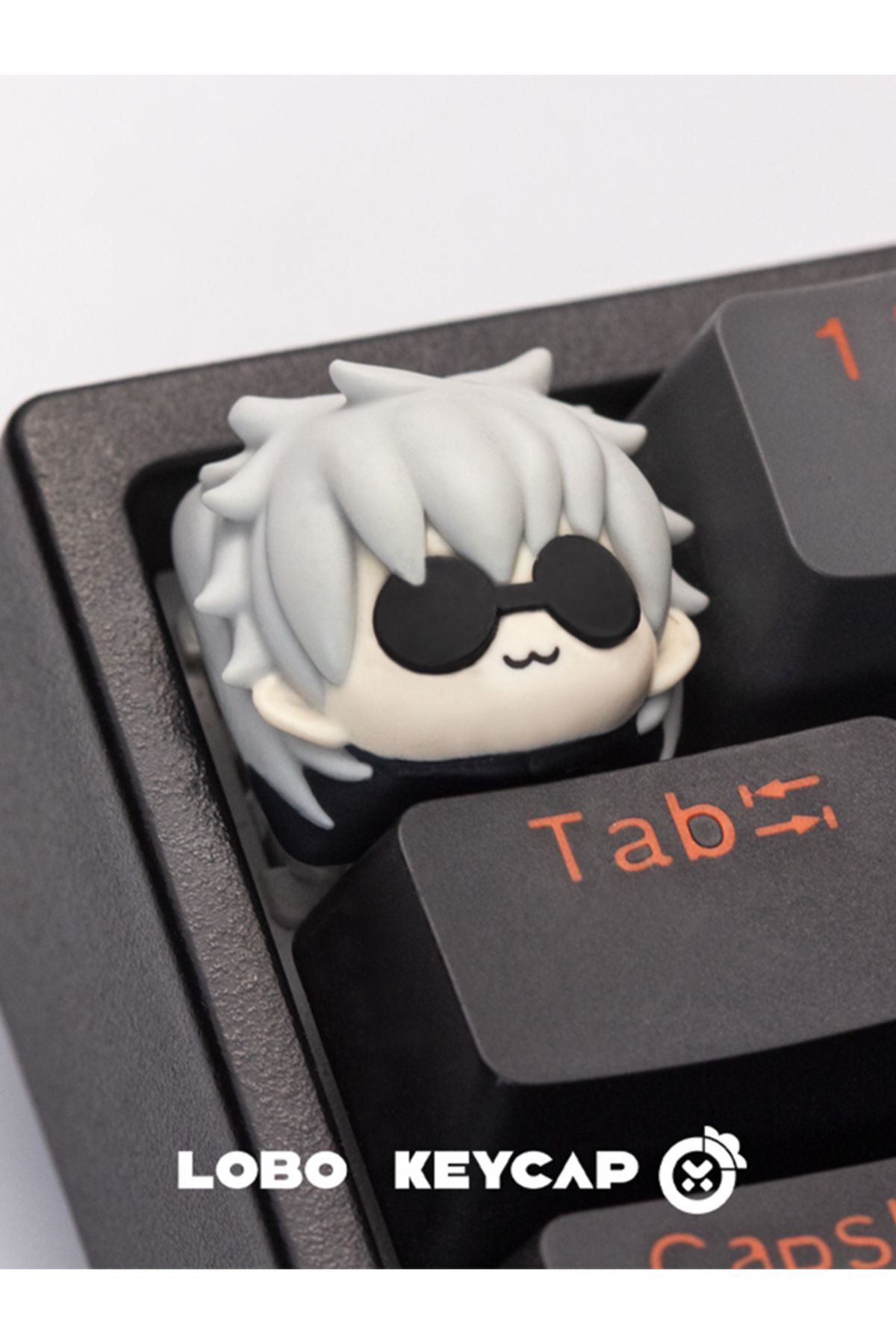 Choice-Jujutsu Kaisen Satoru Gojo Keycaps Hand-made Resin Keycap Mechanical Keyboard Keycaps Cute Custom... 3