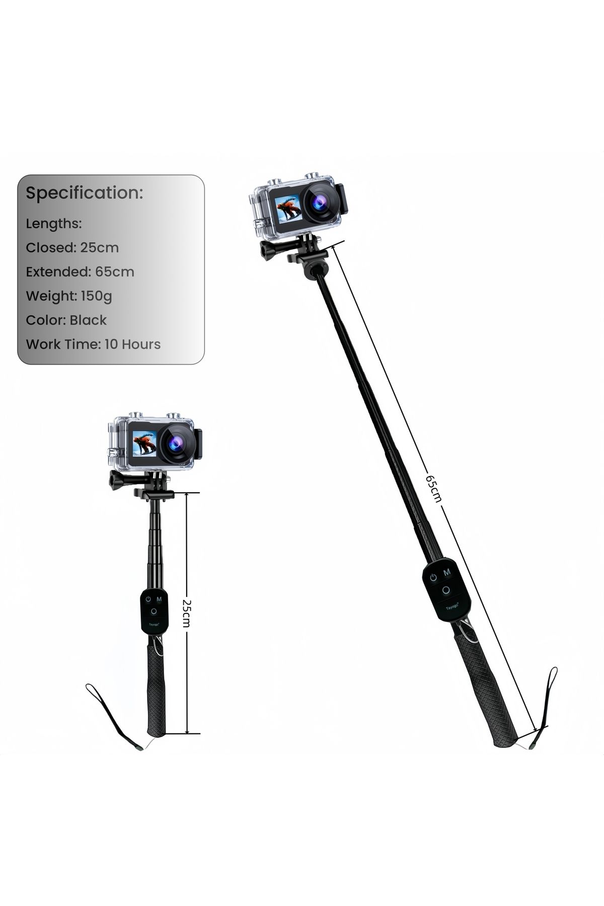 Choice-Tayogo Bluetooth Remote Control Underwater Diving Selfie Stick - Capture Underwater Moments with ... 3
