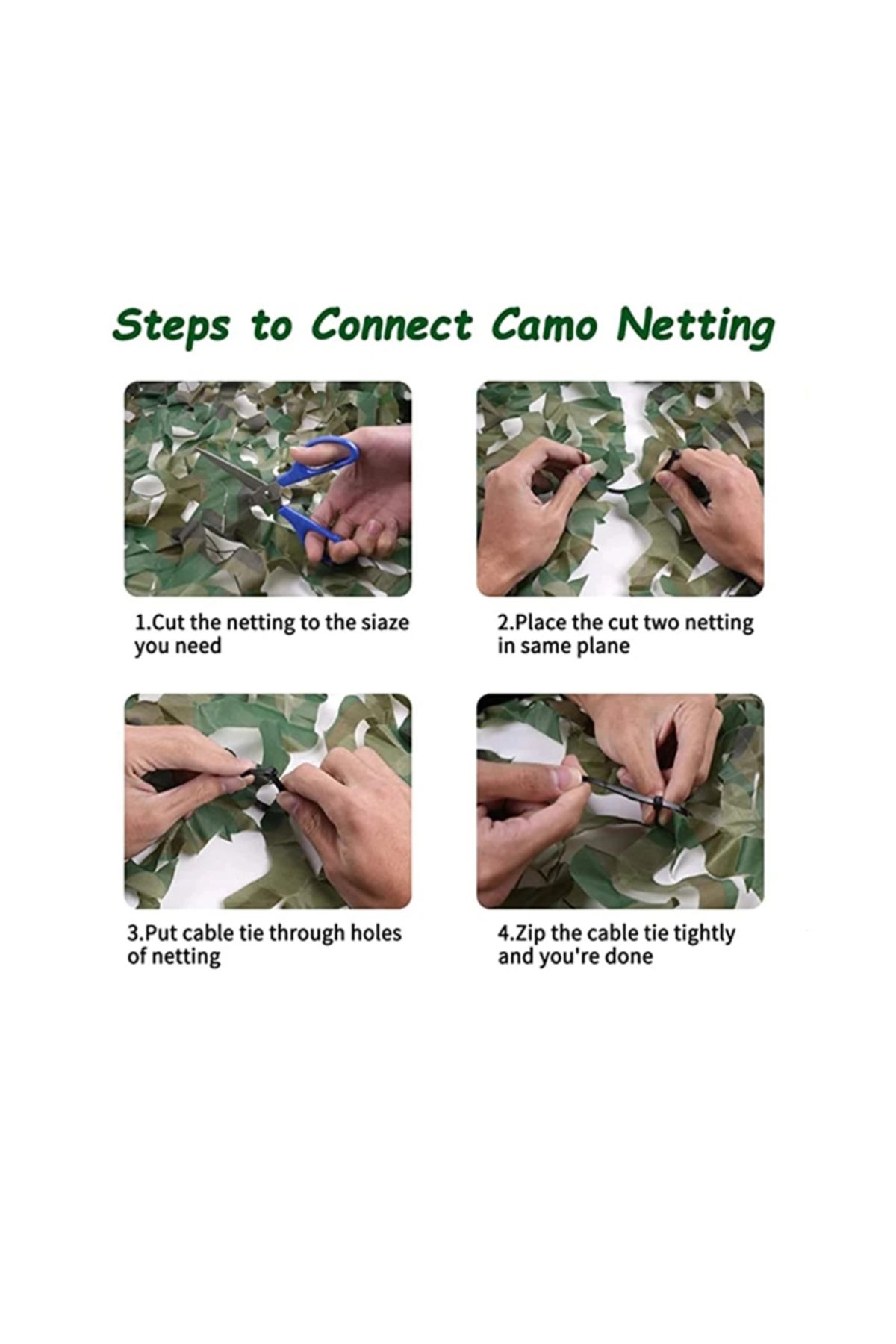 Choice-Military camouflage net pavilion camouflage net shade net garden decoration net green jungle whit... 4