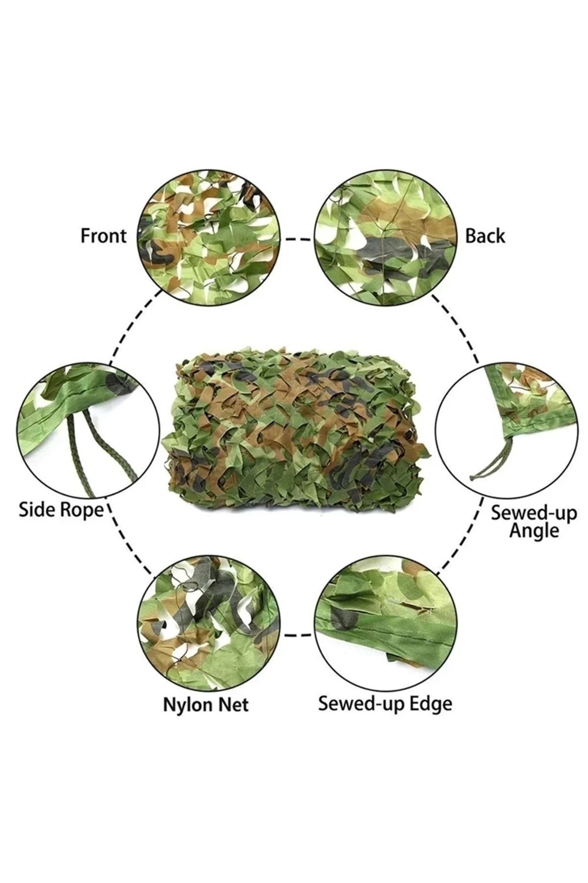 Choice-Military camouflage net pavilion camouflage net shade net garden decoration net green jungle whit... 3