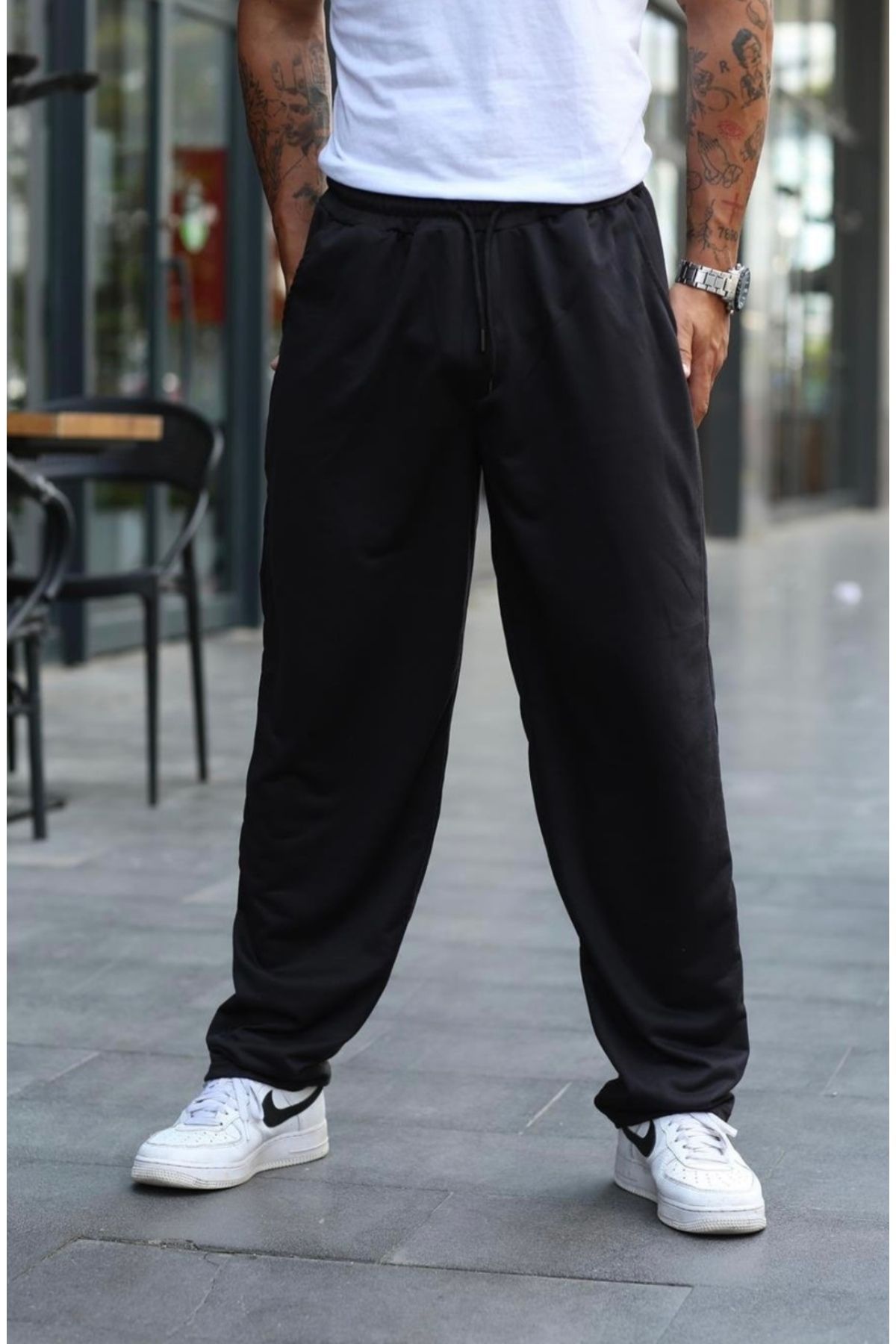 pantalon de survêtement long à jambes larges pour hommes original mould