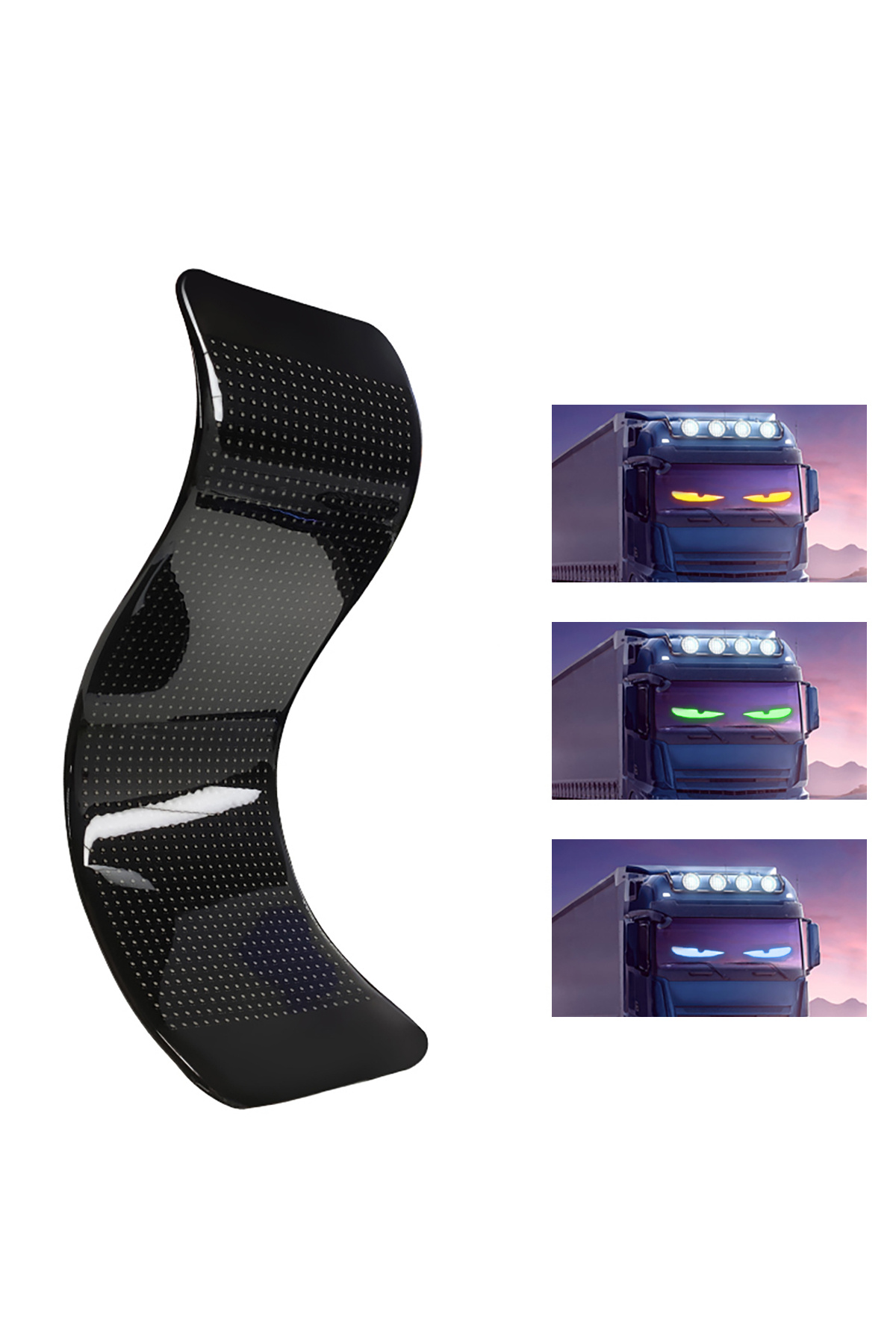 Choice-2024 Dynamic Devil's Eye Truck Windshield scrolling Advertising APP Automotive LED Matrix Pixel B... 4