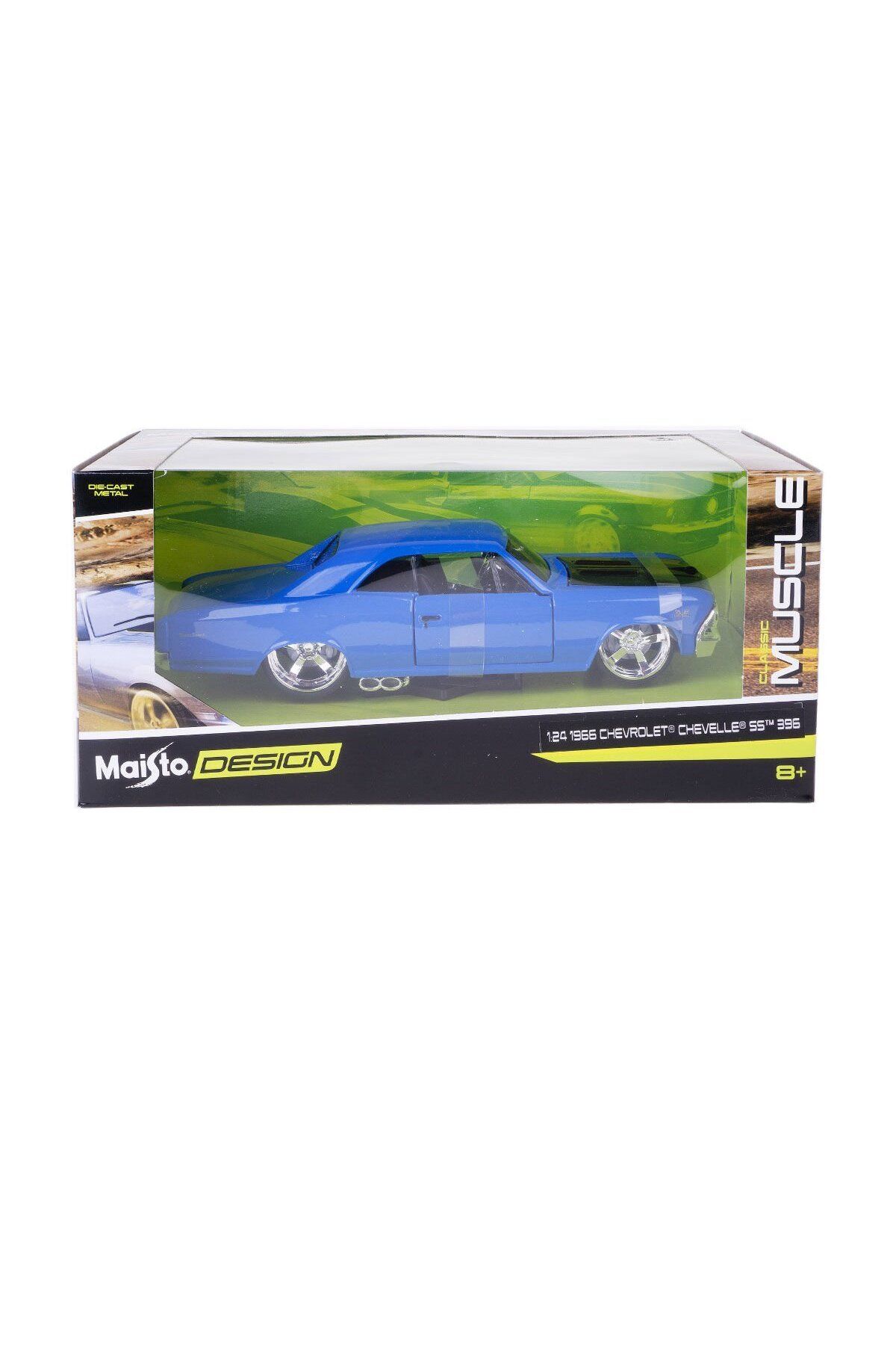 NECO TOYS MAY 31333 1:24 1966 Chevrolet Chevelle SS 396 Model Araba -Necotoys