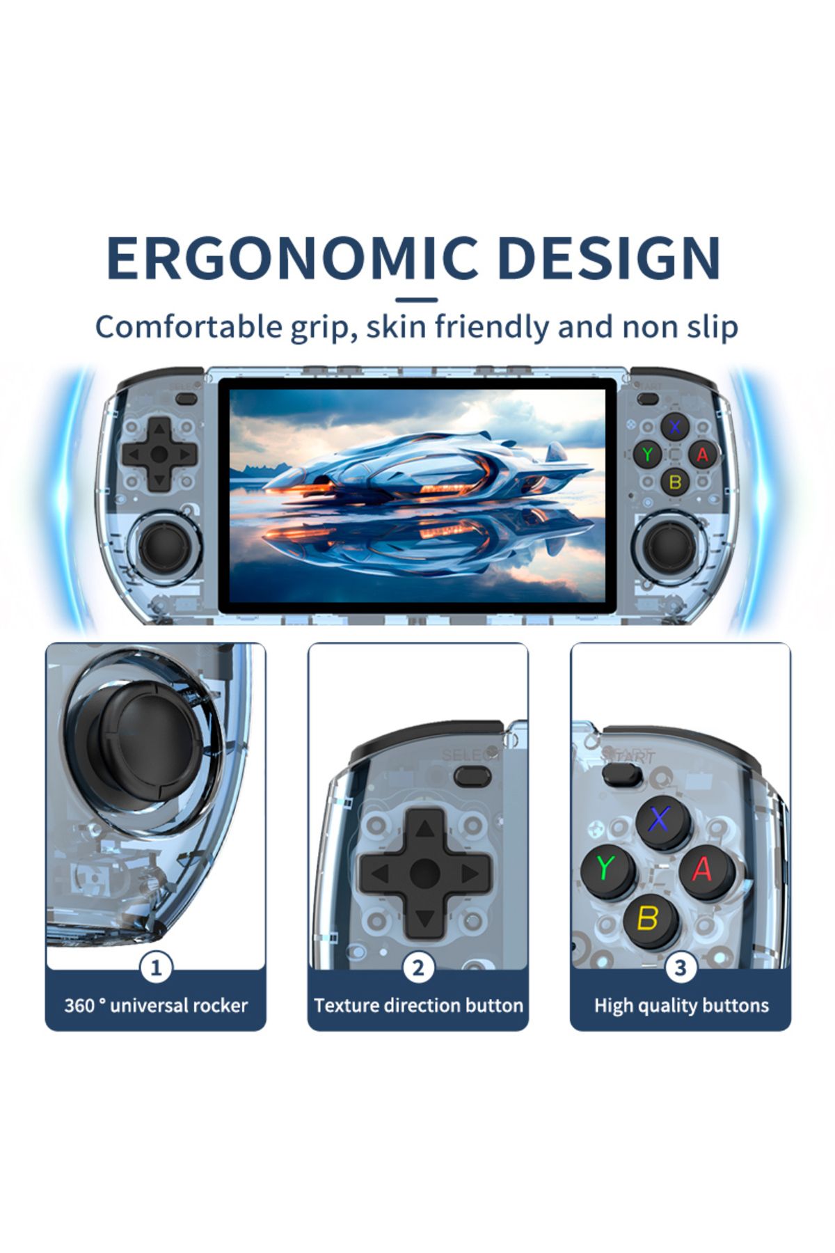 POWKIDDY-RGB10 MAX3 Retro RK3566 Handheld Game Console 5 Inch 1280*720 Ips Screen Open-Source Ret... 4