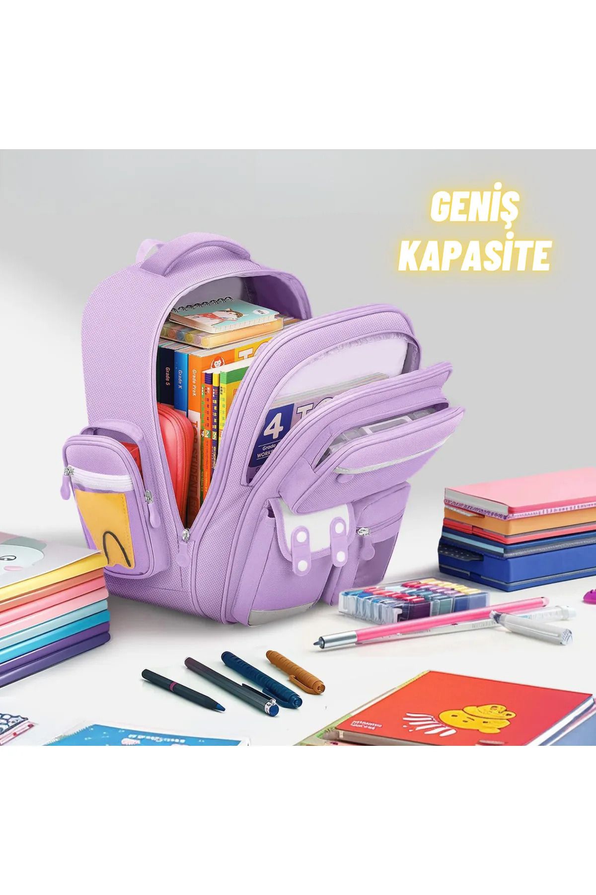 KOST-Rucsac de școală de mare capacitate, ultra durabil, rezistent la apă - susținut pentru coloana vertebrală 6