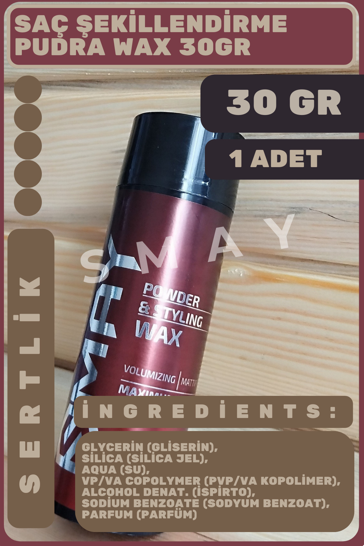 Saç Şekillendirme Pudra Wax 30GR,Wax Saç Pudrası,Saç Şekillendirici Toz Pudra,Şekillendirici Saç — TYCC4WL5MN172896424482112 — تصویر 7 از 8