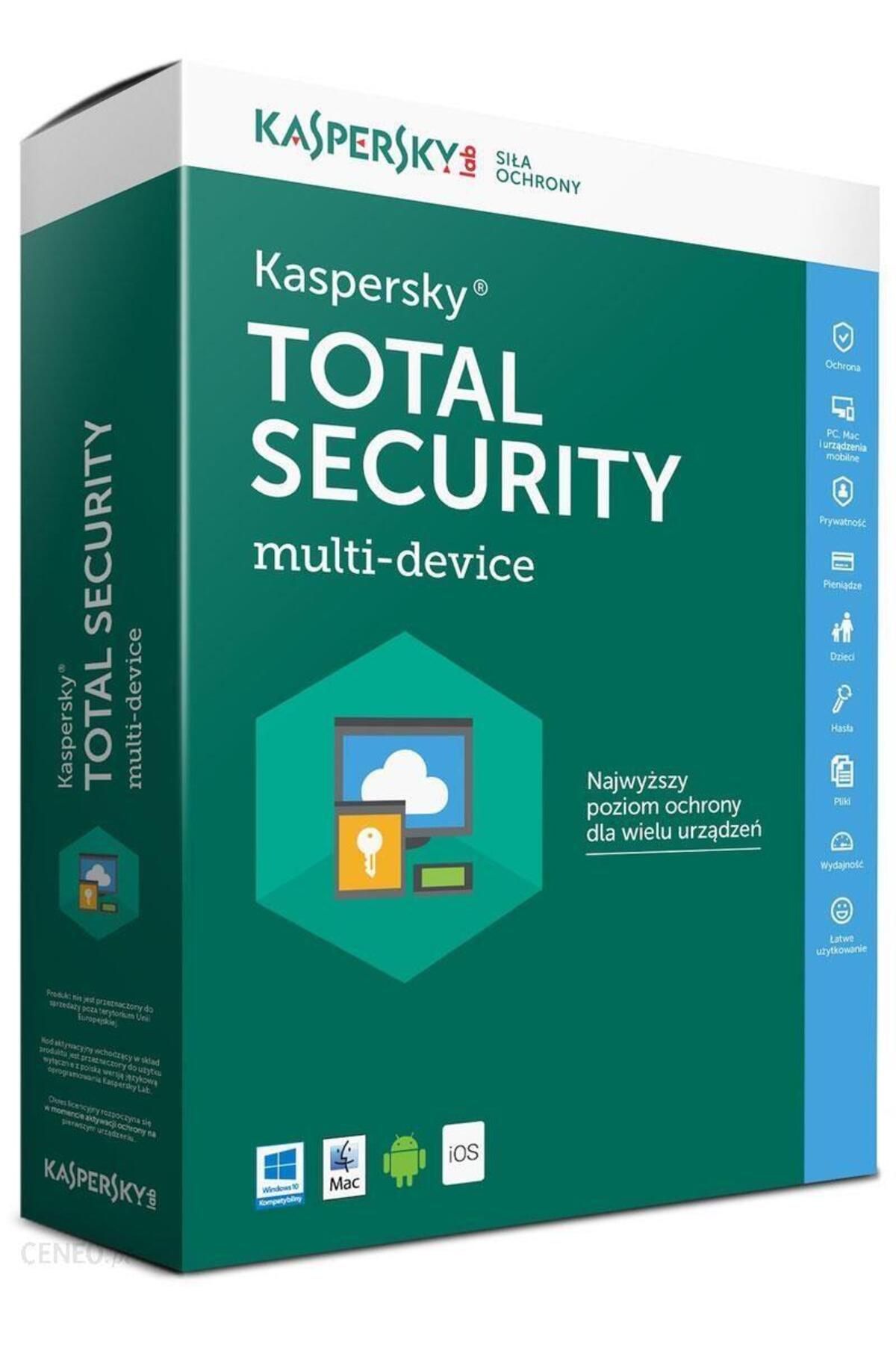 KASPERSKY TOTAL SECURITY 3 KULLANICI 1 YIL