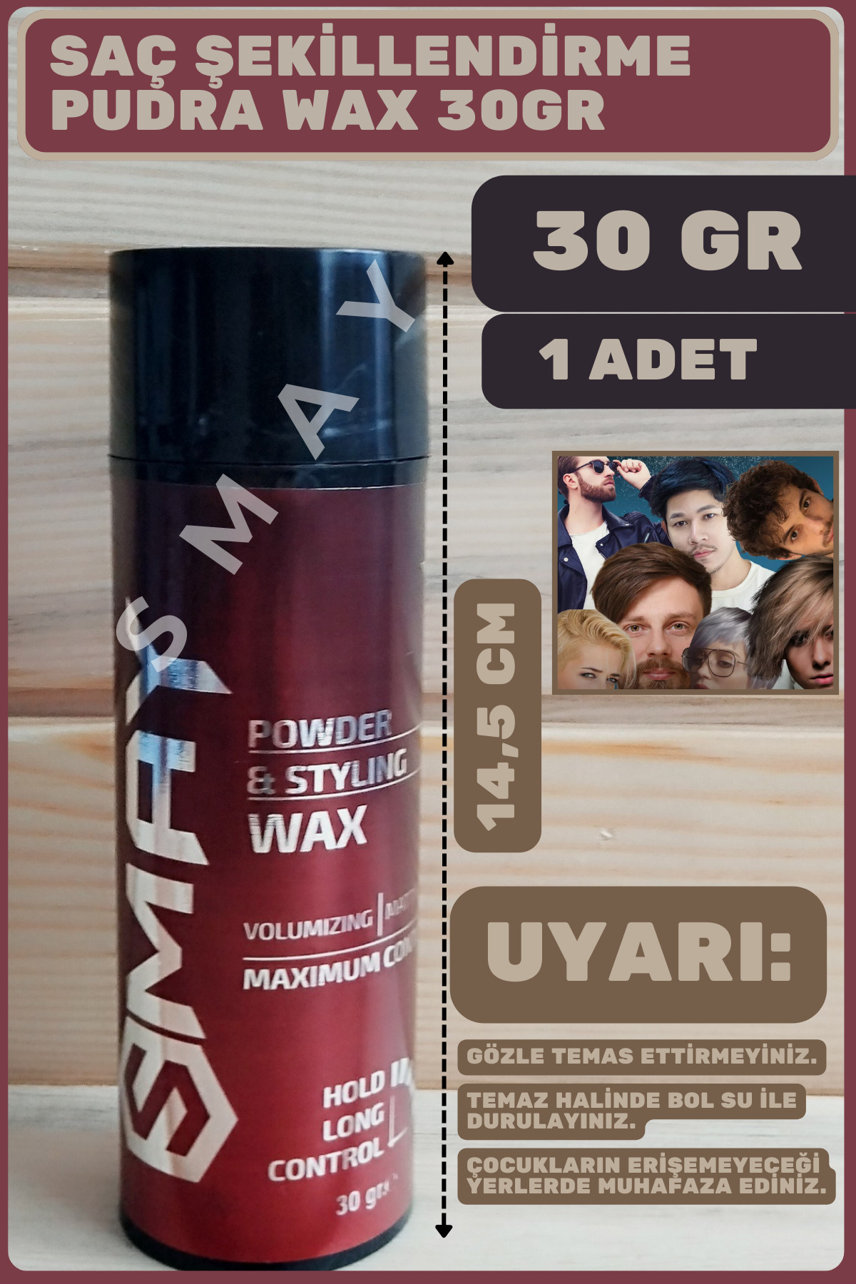 Saç Şekillendirme Pudra Wax 30GR,Wax Saç Pudrası,Saç Şekillendirici Toz Pudra,Şekillendirici Saç — TYCC4WL5MN172896424482112 — تصویر 2 از 8