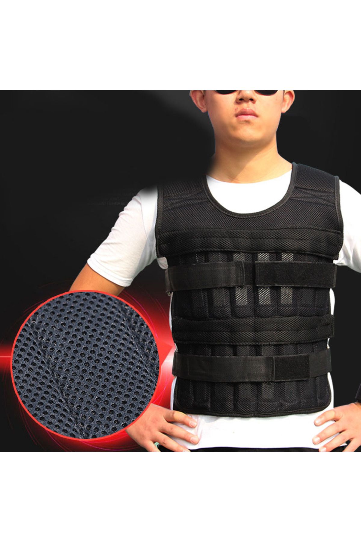 Choice-20kg Weighted Vest Adjustable Loading Weight Jacket Exercise Weightloading Gym Equipment Boxing T... 7