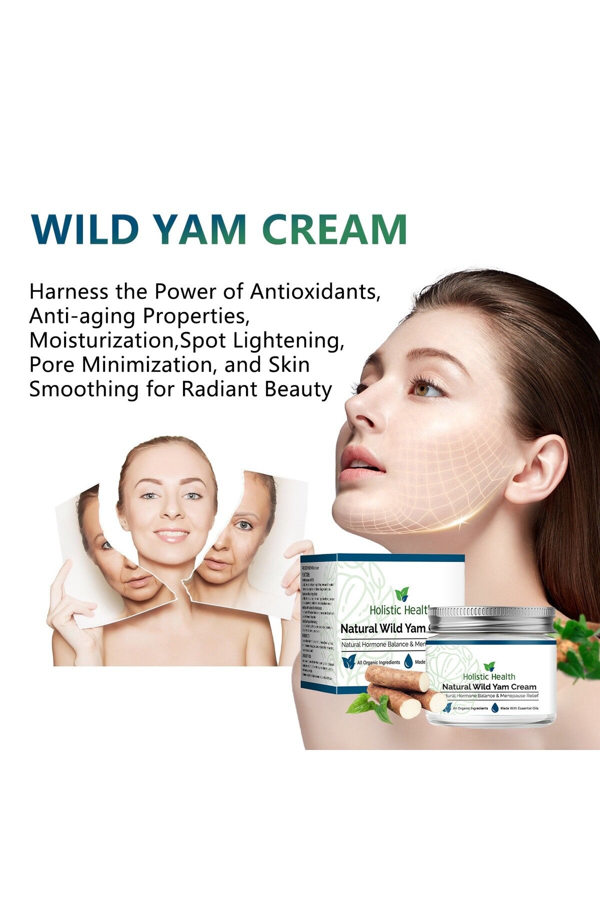 Choice-50g Yilest Hormone Yam Cream Wild Yam Balancing Natural Organic Yam Facial Firming And Aging Mois... 2