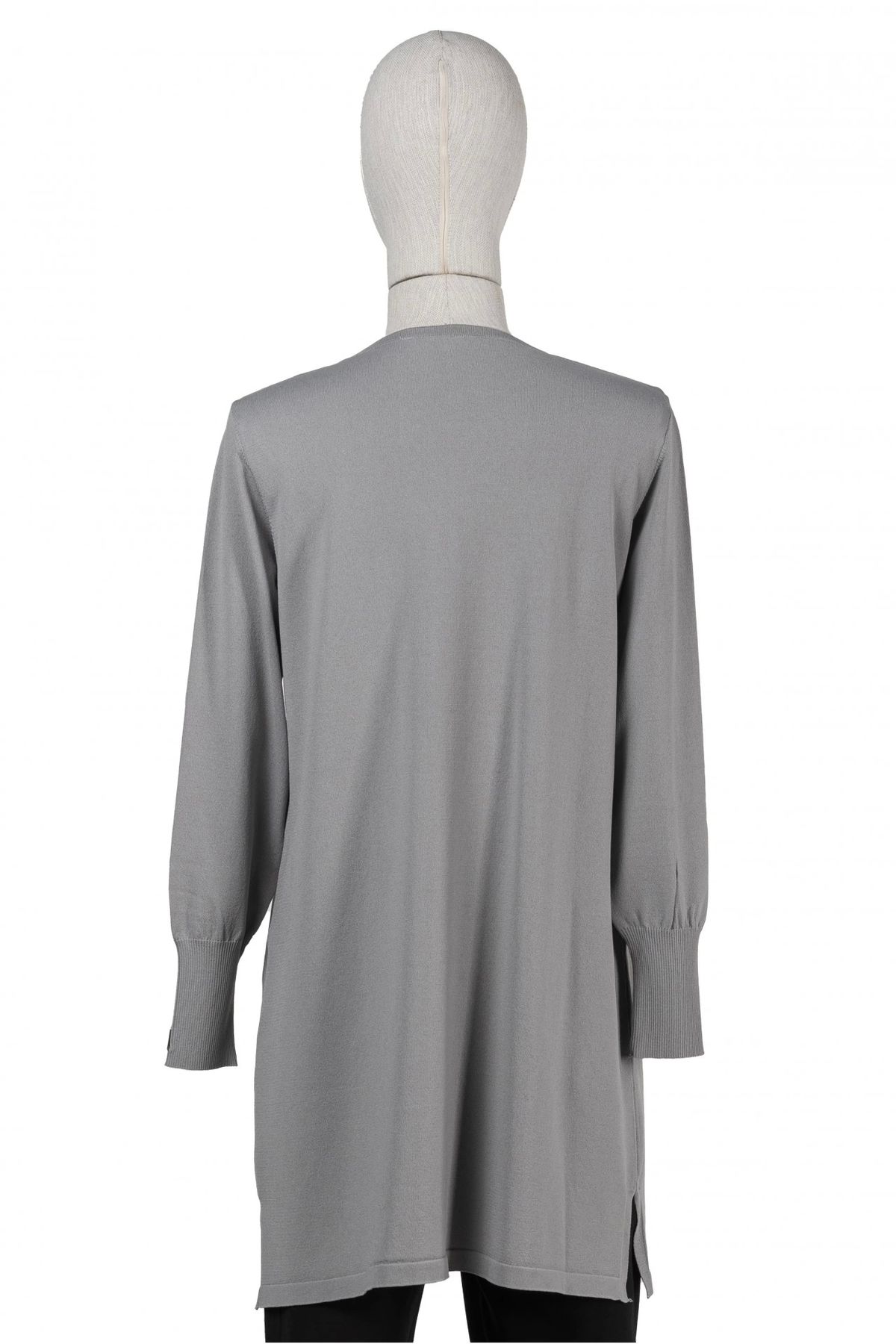 Invee-Invee 6911 Gray Knitwear Tunic 3