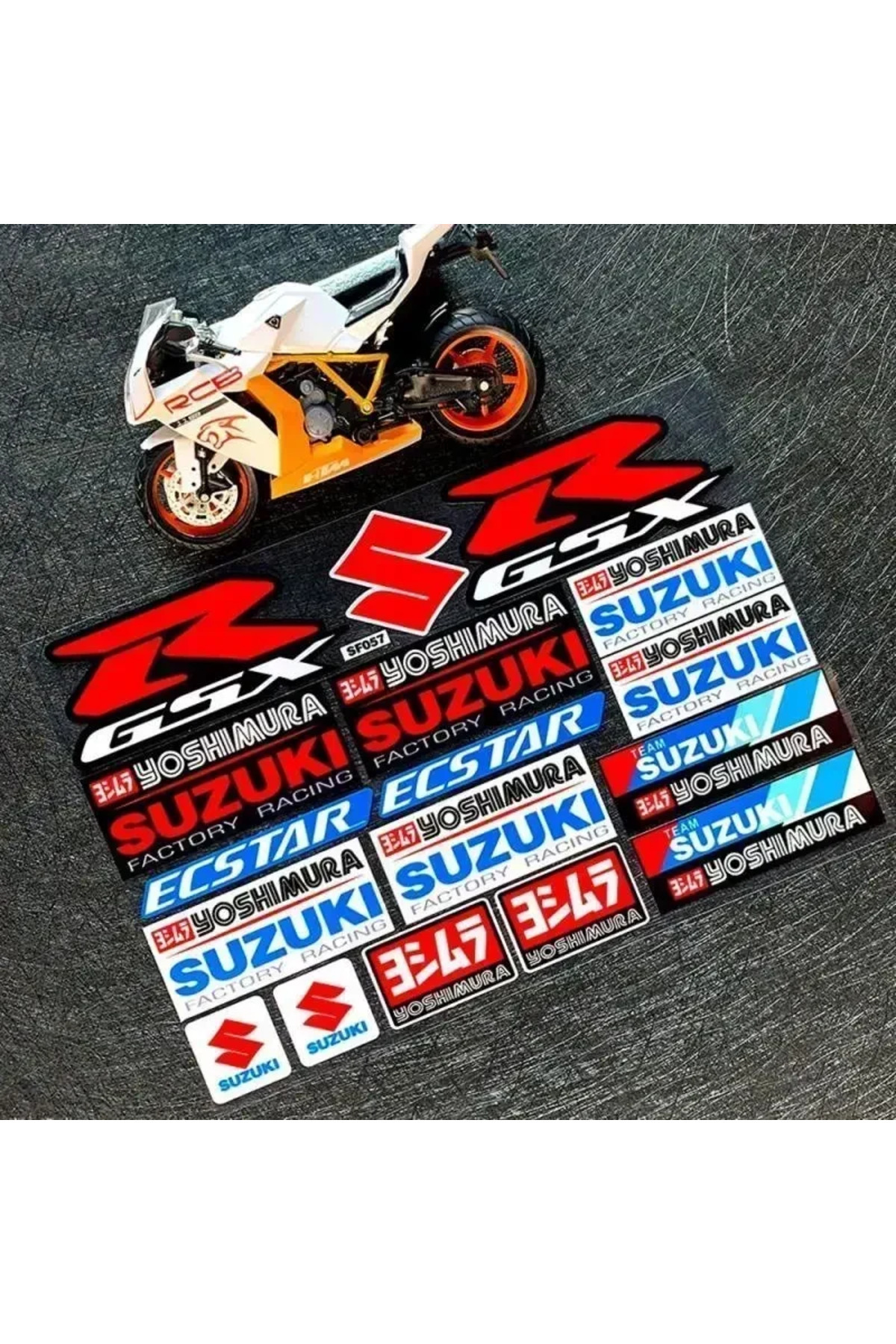 Choice For Suzuki Motorcycle Sticker Body Decal Logo Set Helmet Emblem