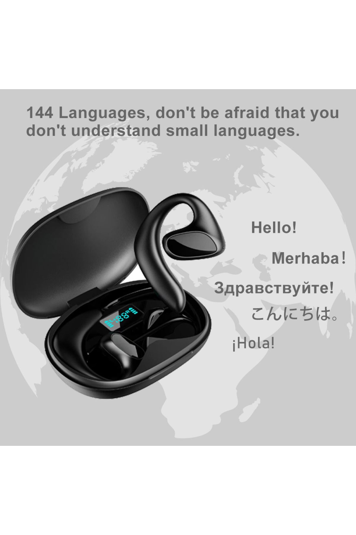 BAGGEE-Language Translator Earbuds M8 Headset Supports 144 Languages Real Time Translation Languages Tra... 3