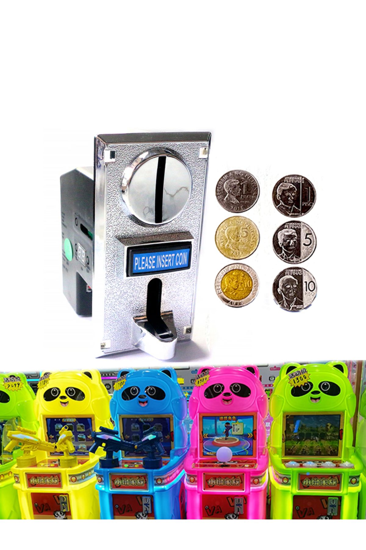 Choice-1Pc Multi Coin Slot Acceptor Electronic Token Selector Mechanism For Claw Crane Arcade Game Ticke... 8