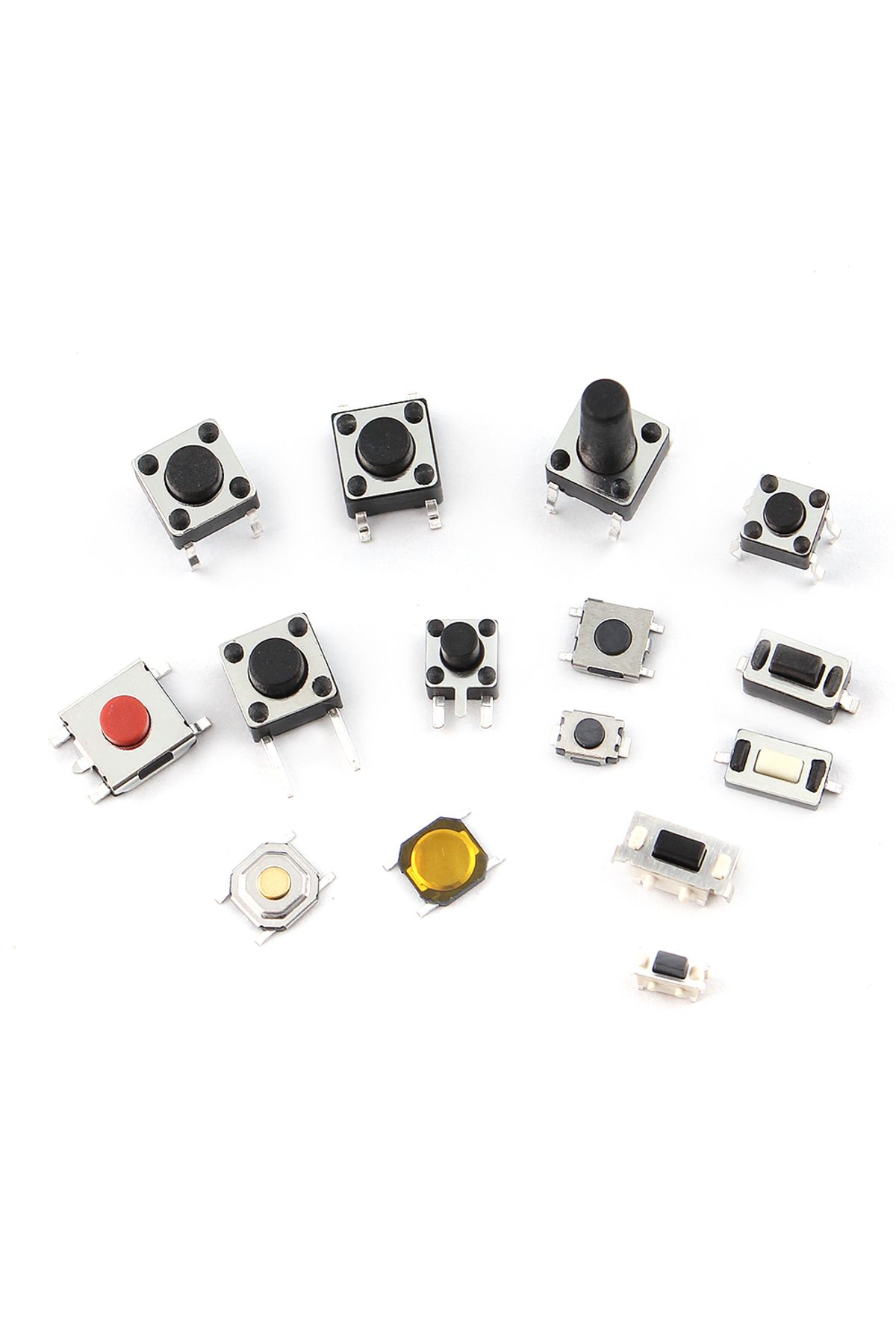 Choice-125Pcs 25Types/lot Micro Switch Push Button Tact Switches Reset Mini Leaf Switch SMD DIP 2*4 3*6 ... 5