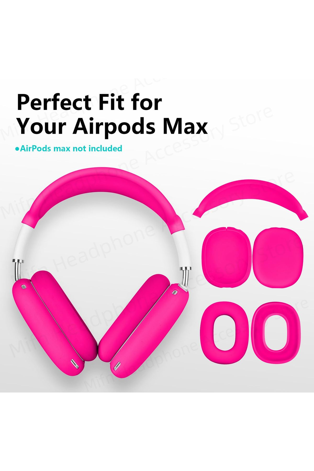 Choice-3 في 1 واقي رأس لسماعات AirPods Max، غطاء مقاوم للخدش من السيليكون الناعم... 2